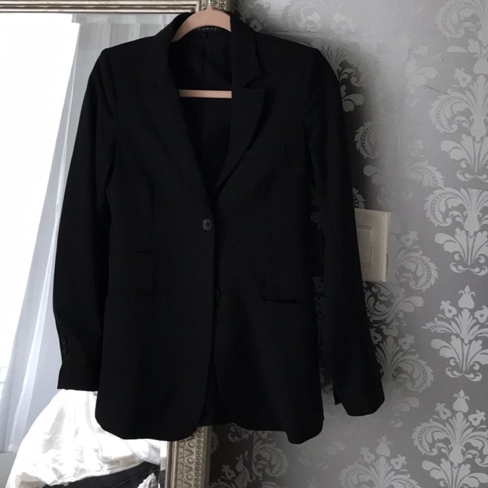 Theory classic black blazer